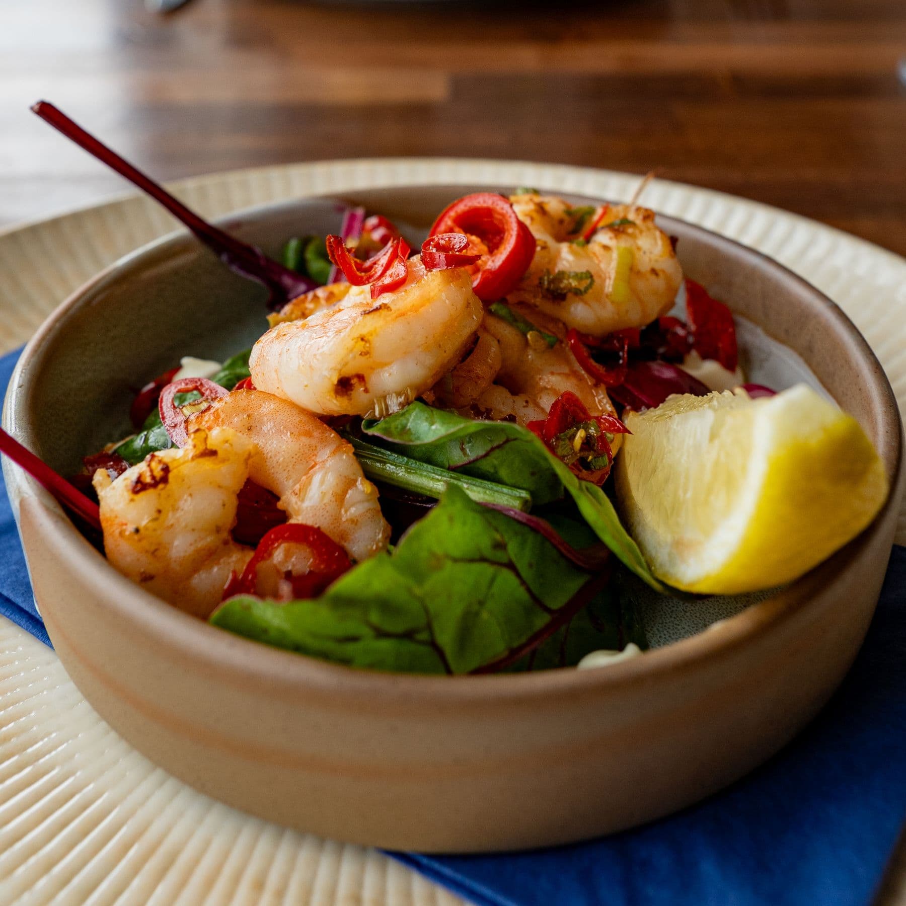 Garlic King Prawns