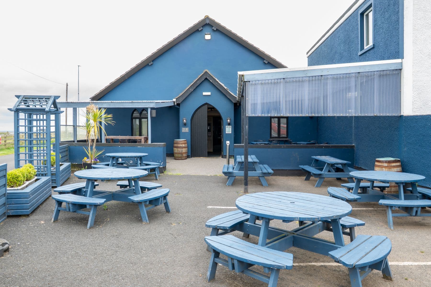 The beer garden